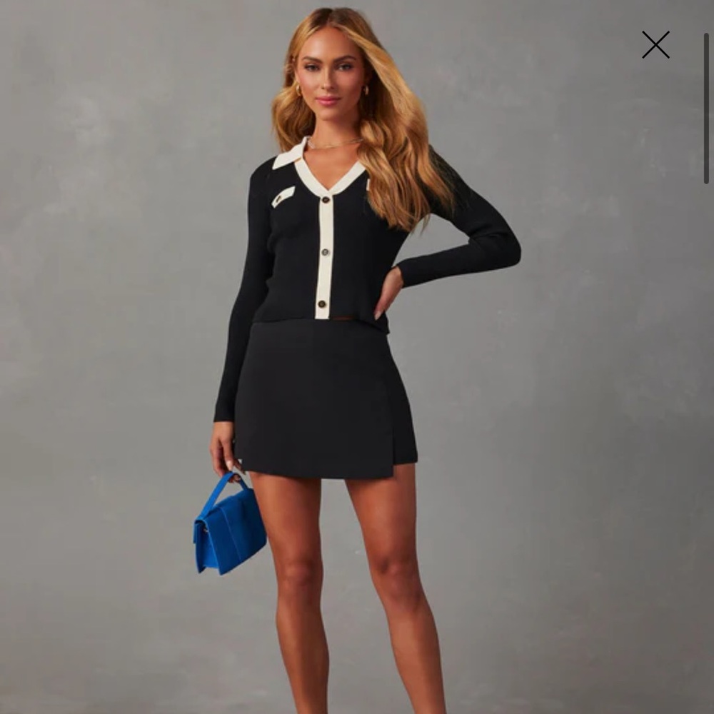 VICI Collection Collared Cardigan - Picture 4 of 5